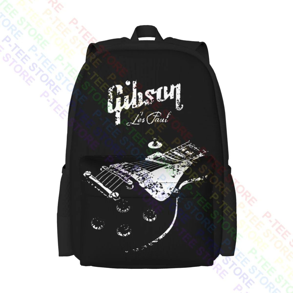 Gibson Les Paul Body Guitar Rock Blues Metal Jazz Music Dmn Large Capacity Backpack Foldable Schoolbag