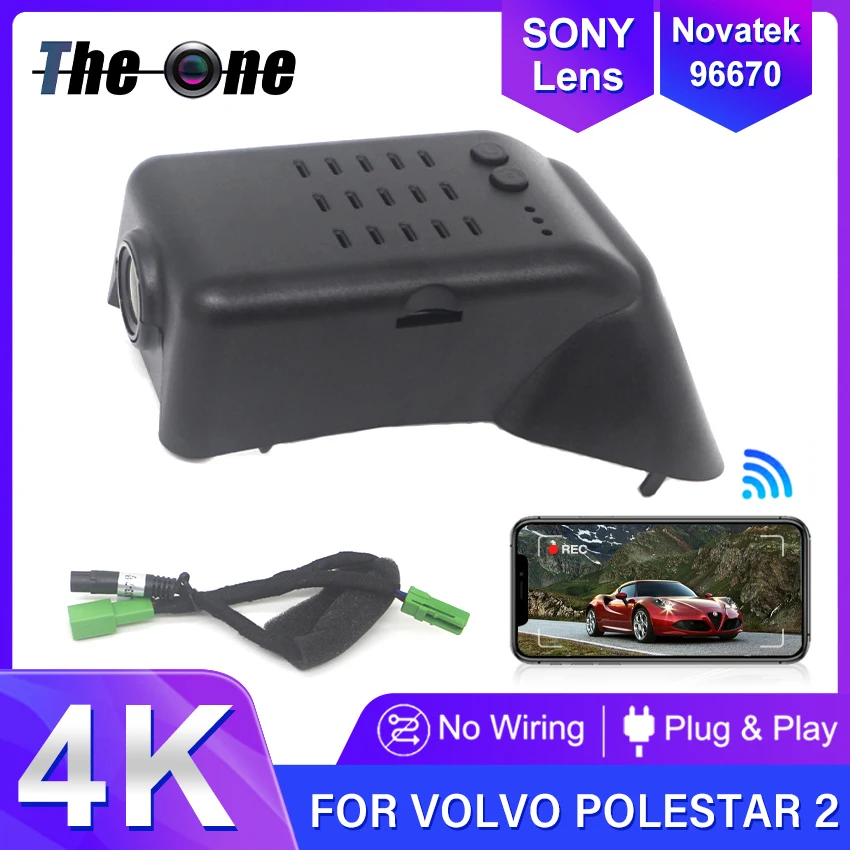 

For Volvo Polestar 2 2020 2021 2022 2023 2024 Dash Cam Car Camera Recorder Dashcam WIFI Car Dvr Recording Devices,For Polestar 2