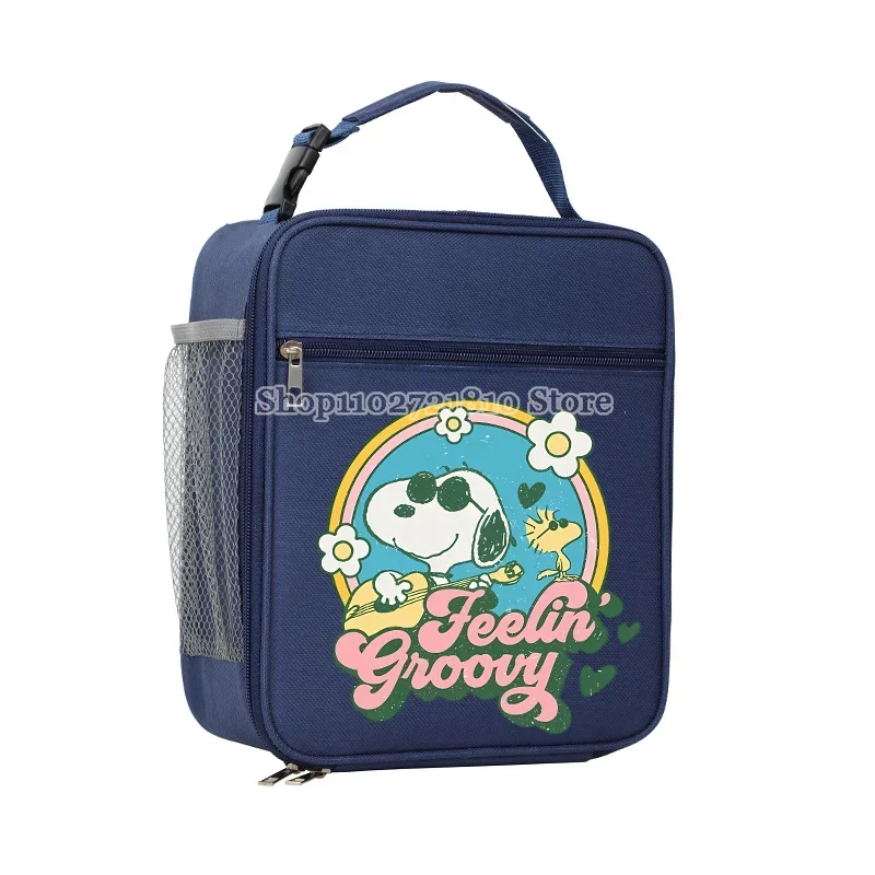 Snoopy sac à déjeuner Bento paquet épaissi pochette de glace cationique étanche Portable isolé mignon pique-nique en plein air sac à déjeuner cadeau