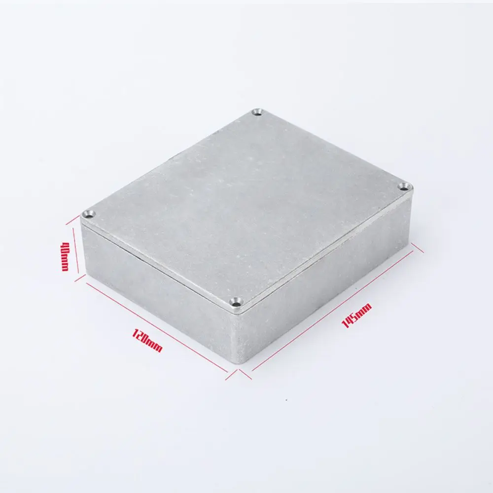 New Openable Aluminium Enclosure Shell Waterproof Silver Project Box Shell DIY Musical Instrument Accessories