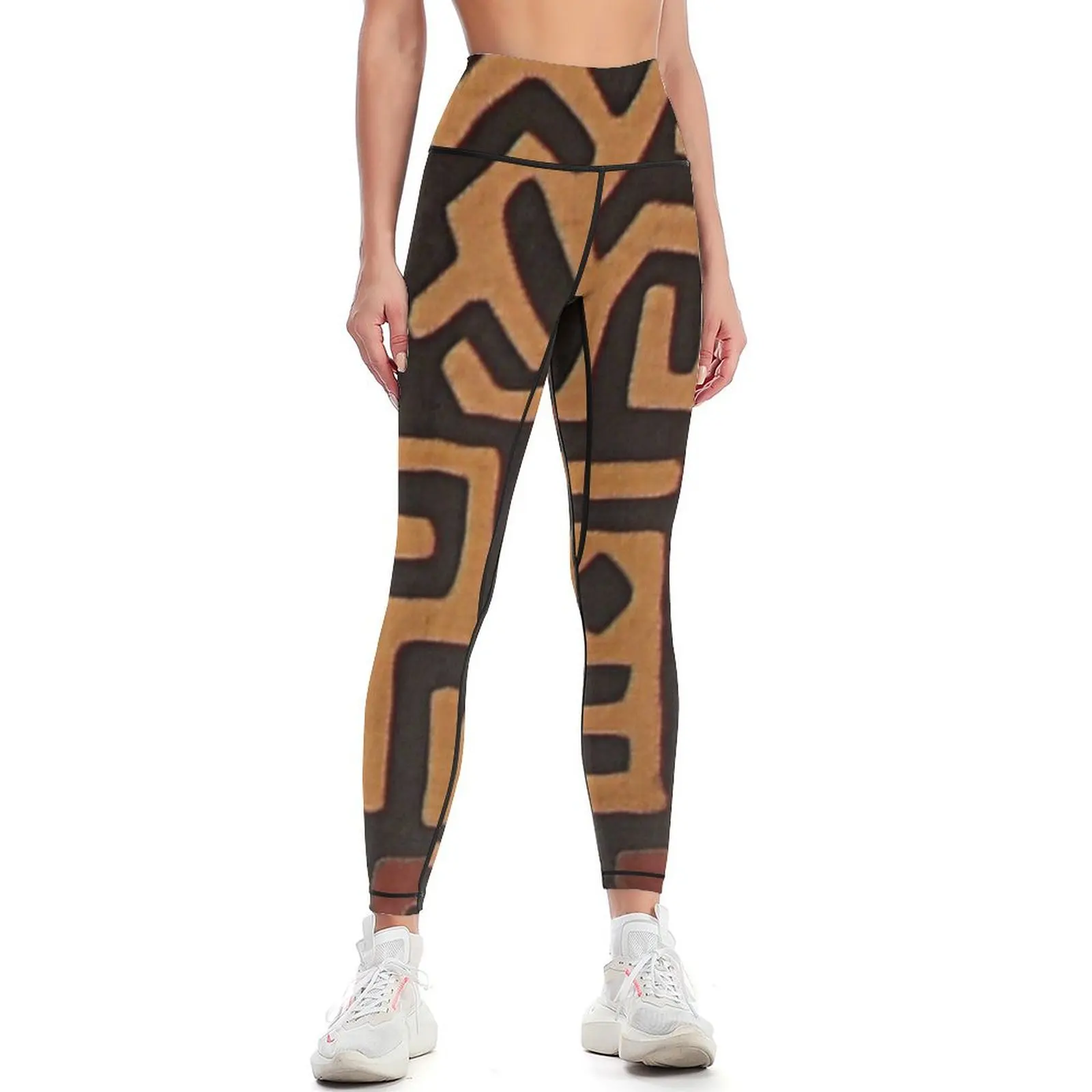 

African mudcloth pattern Leggings for fitness Sports pants for Womens Leggings