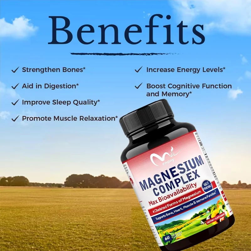 

Fourinone magnesium complex, glycine magnesium,malic acid, taurine and citrate, high absorption,bones, muscles, immunity, energy