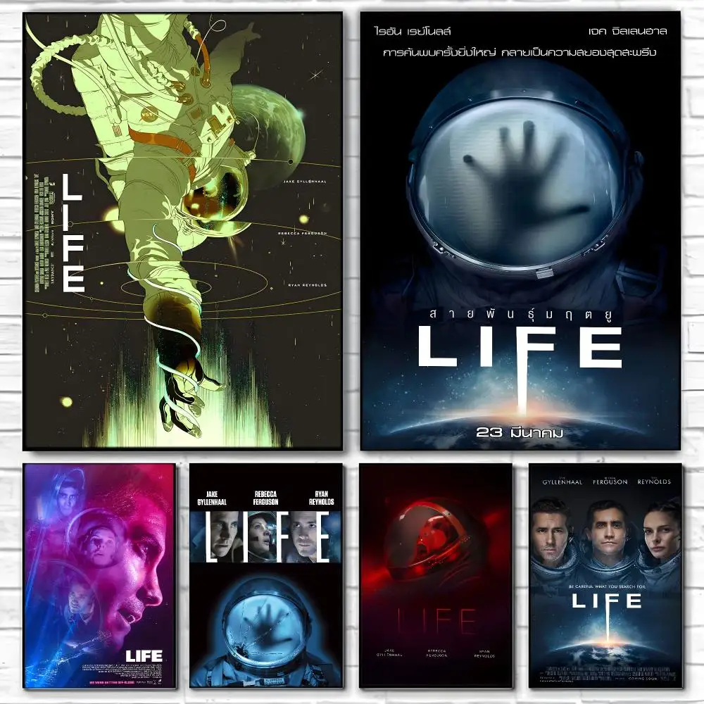 Deep Space Horror Movie L-Life Poster  High-definition Art Sticker Self Adhesive Waterproof Home Decoration