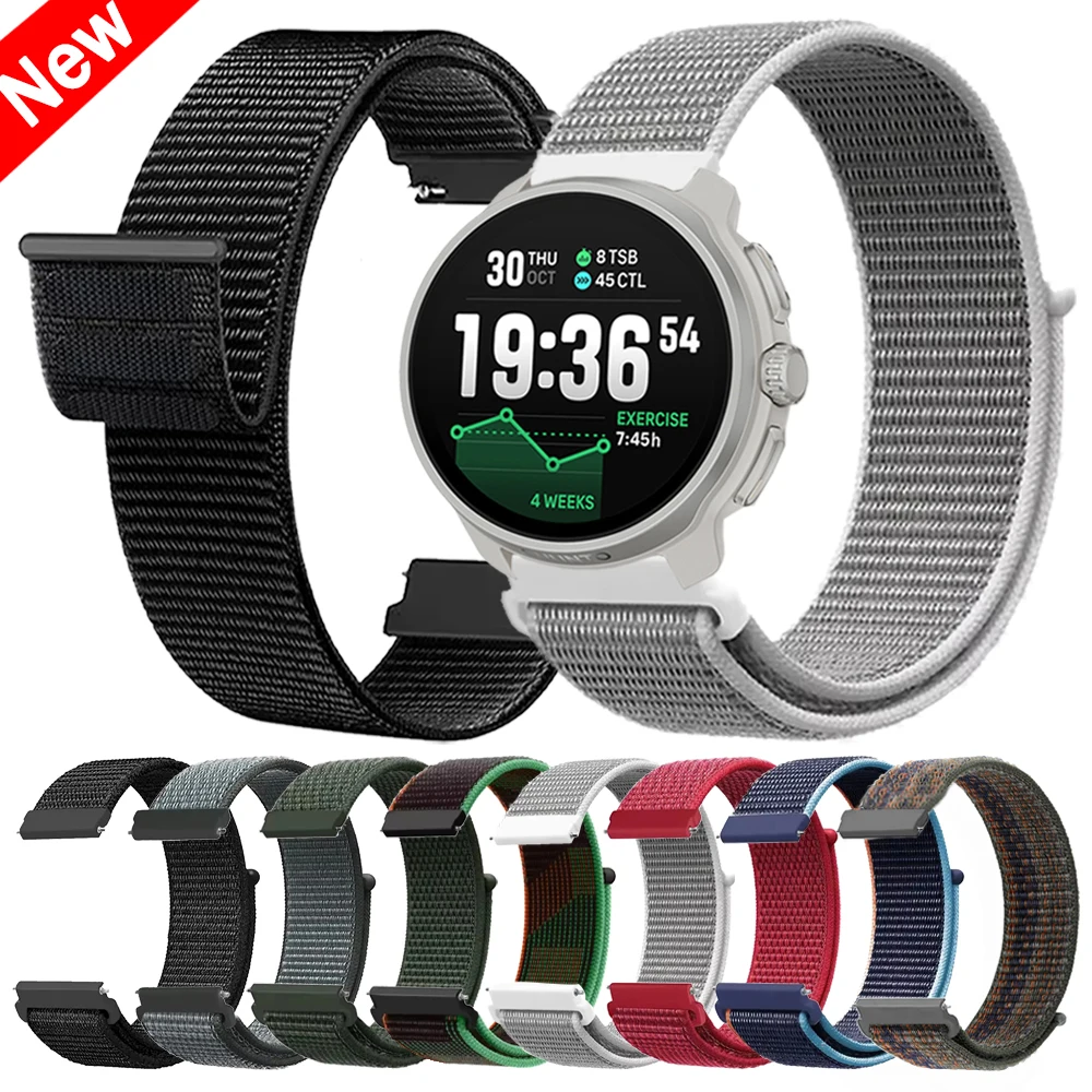 20mm 22mm Nylon Sports Loop Strap For SUUNTO 3 Fitness/ 5/9 PEAK DLC Wrist Bands For SUUNTO RACE S/2 OCEAN VERTICAL RUN Bracelet