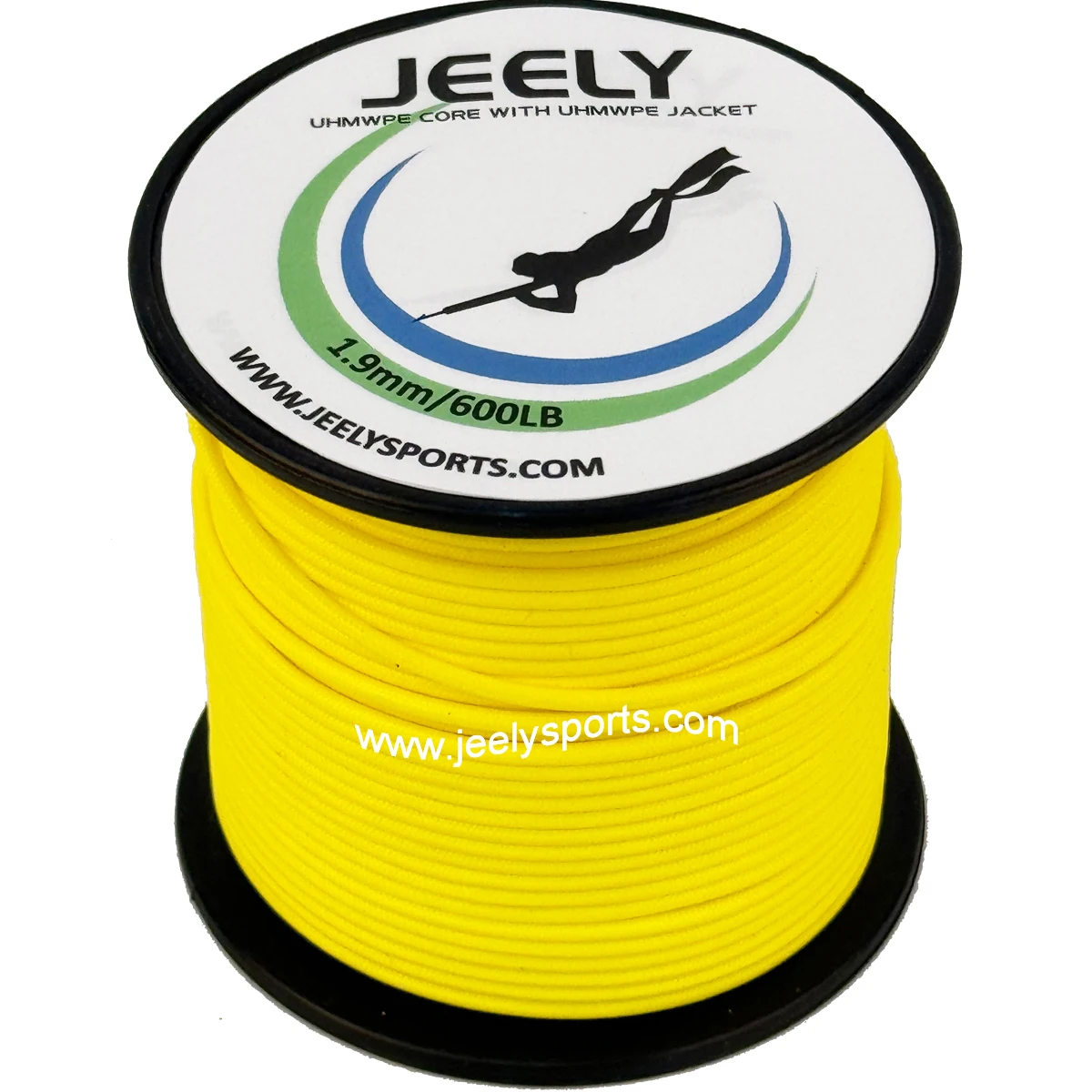 Jeely 50m 1.9mm 600lb UHMWPE Jacket Rope Spearfishing Line