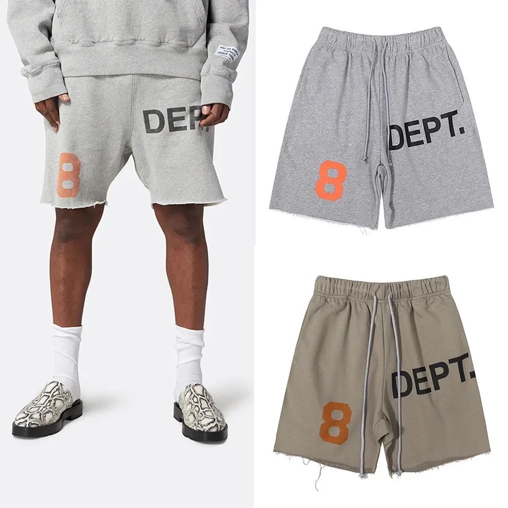 

Dept Luxury Design Letter Print Shorts for Men and Women Fashion Brand Cotton Basketball Shorts Pants