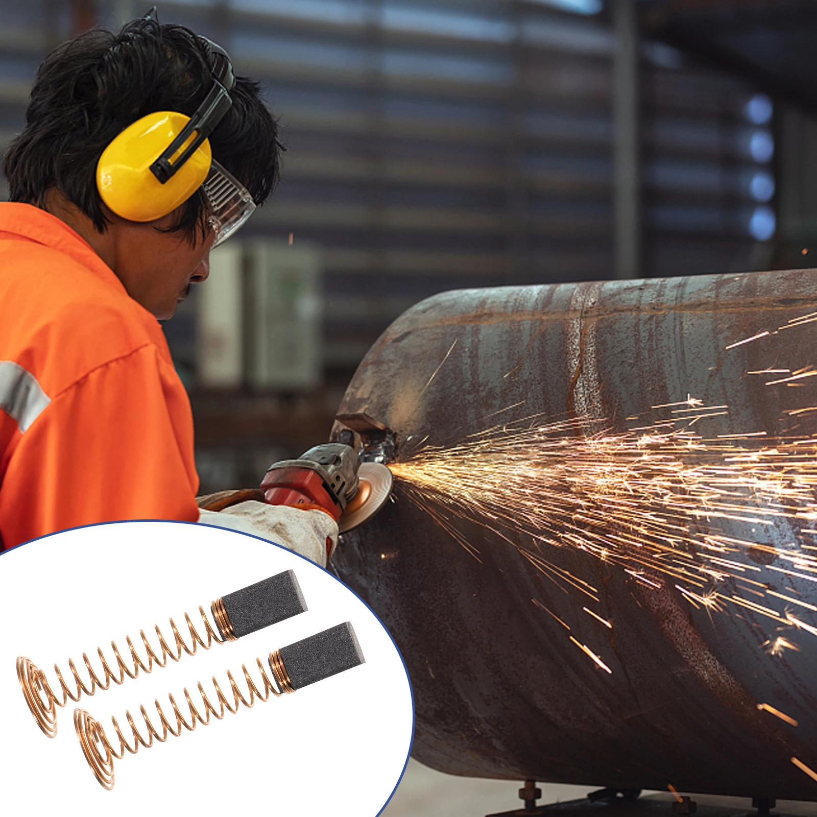 Electric Grinder Brush Carbon Motor Brushes Assortment Replacement for Power Tools