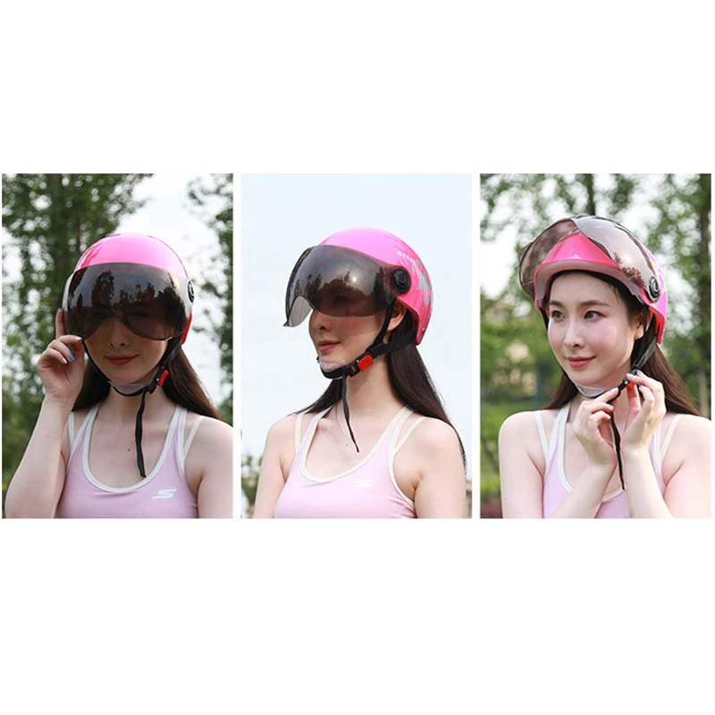 Electric Motor Car Helmet Scooter Bike Open Face Half Baseball Cap Anti-UV Safety Hard Hat Bicycle Helmet Adjustable