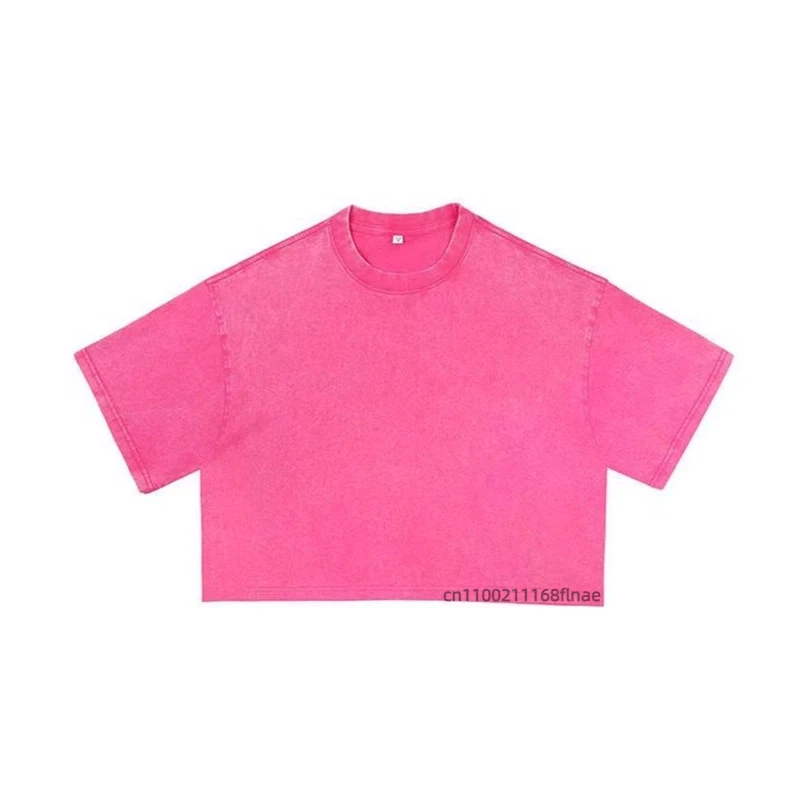 New Street Dance Clothing for Women with Exposed Navel, Loose Sports Short Sleeved T-shirt, Street Casual Hip-hop Clothing