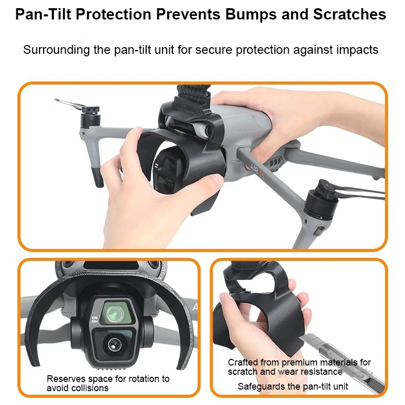 

Night Flying LED Navigation Light & gimbal camera Guard for DJI AIR 3S, 2-in-1 Protective Cover with 3 Lighting Modes