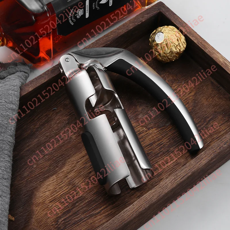 Zinc alloy red wine champagne corkscrew semi-automatic household commercial wine champagne opener wine setting