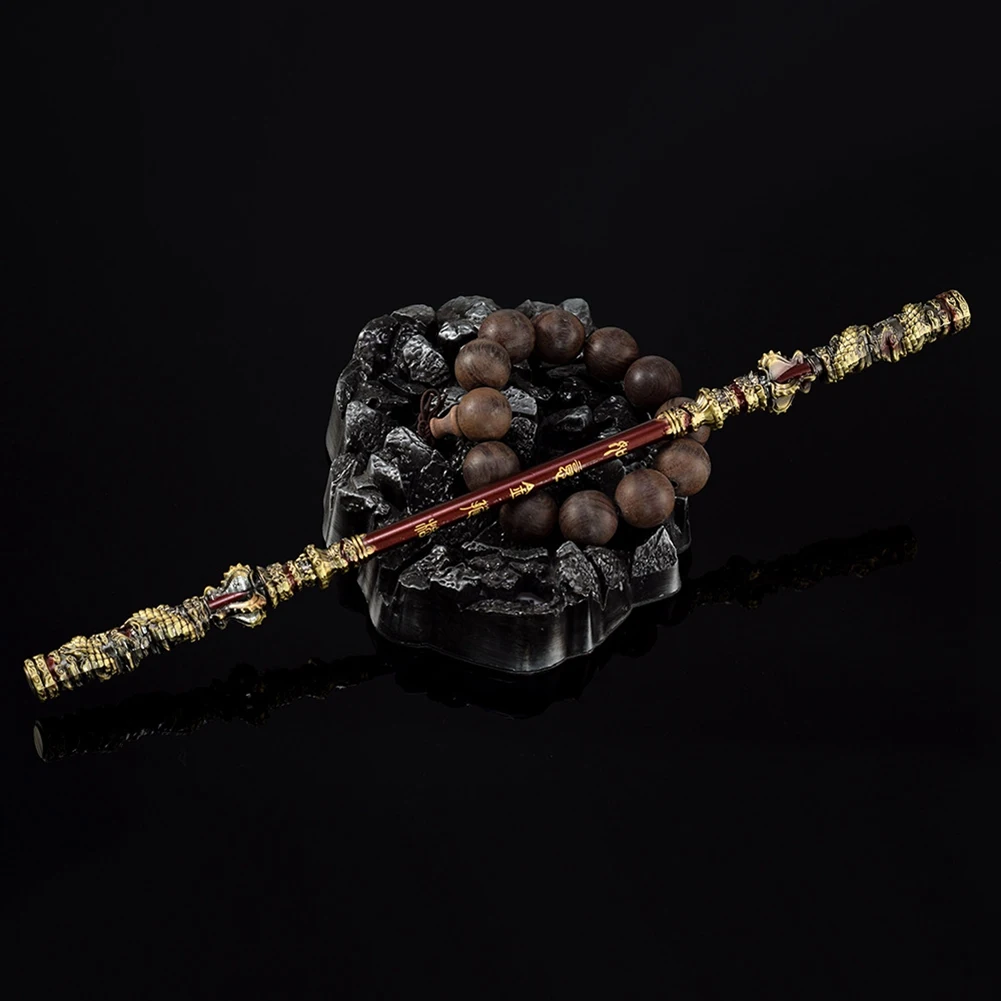 Mito nero CALDO Wukong Iron Bar Figura Monkey King Bar Colpisci il destino Direttamente Iron Bar Tutto in metallo Artigianato Spada Regali 35 cm