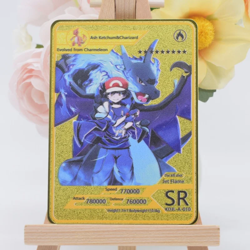 Cartas de Coleção Pokémon PTCG Charizard Blastoise Venusaur ex Giratina Carta Única Feita à Mão Jogo Clássico Carta de Anime Brinquedo de Presente