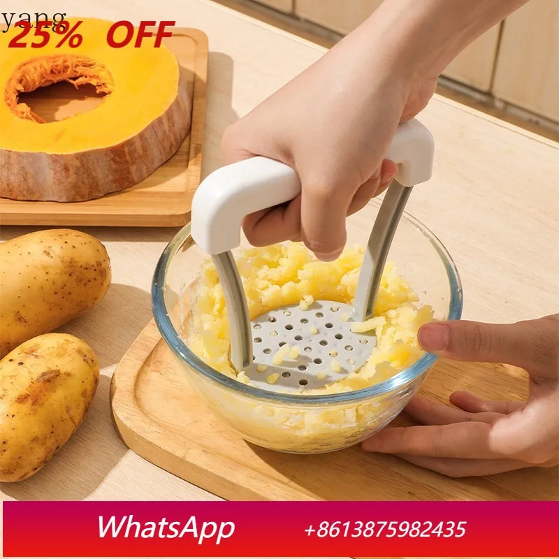 

LH Manual Mashed Potato Press Mash Mash Household Purple Potato Mash