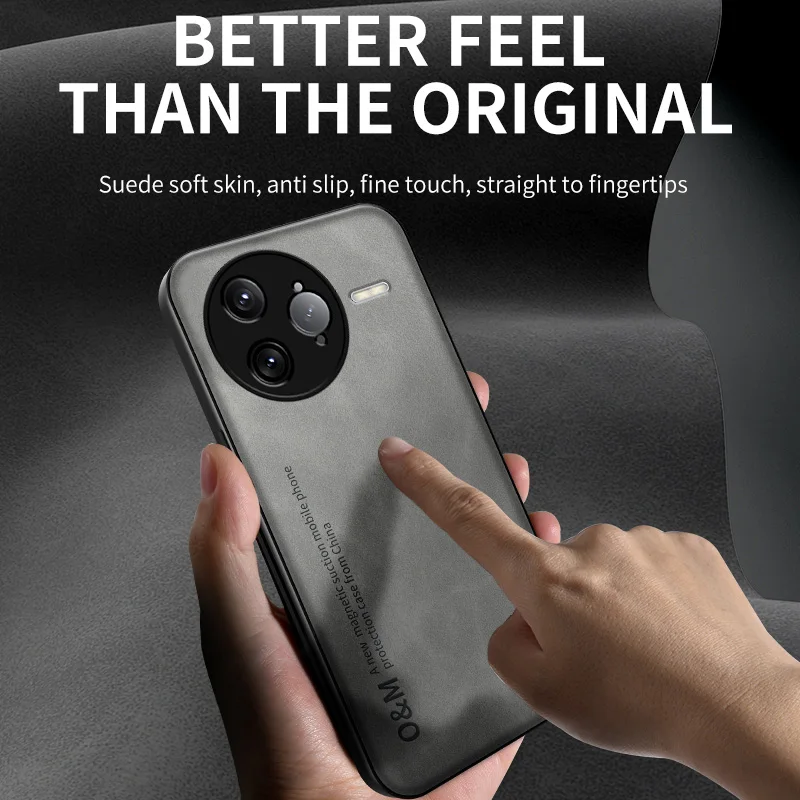 ل Xiaomi Redmi K80 Pro الجلد يشعر ماتي حافظة هاتف جلدية لينة الغطاء الخلفي Funda ل Xiaomi Redmi K80 برو حامي الشيدول