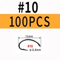 100 piezas tamaño 10