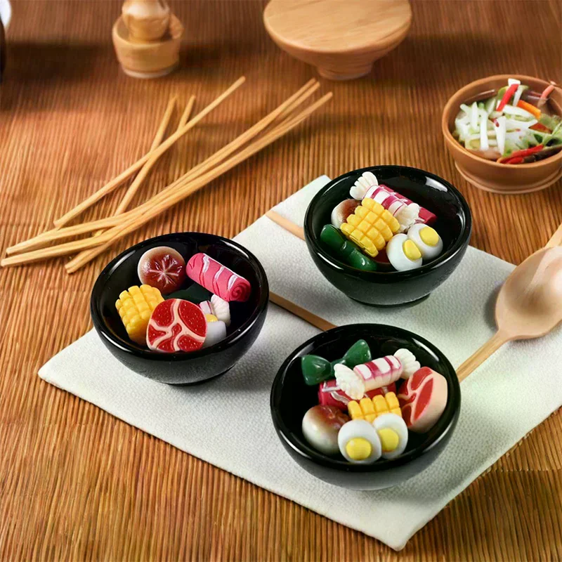 Dollhouse Miniature Metal Mini Pot Soup Pot Hot Pot Doll House Kitchen Furnitures Cookware Pans Food Toys Decoration 8pcs/set