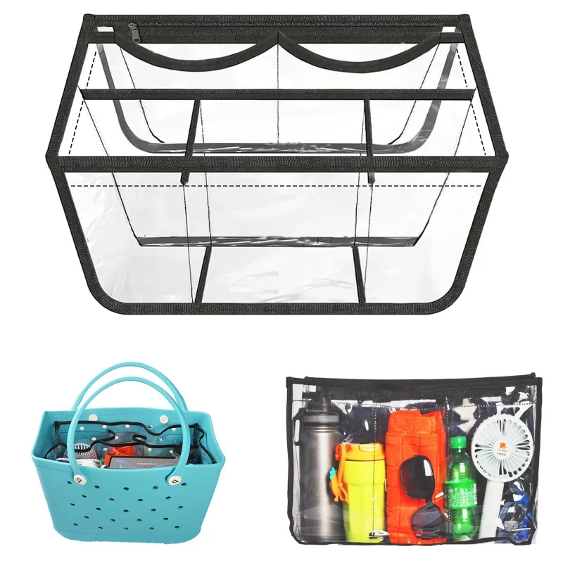 Clear Divider Insert Organizer XL Bogg Bag Accessories Oversize Waterproof Storage Inner Bag Divide Space Sundries Organization