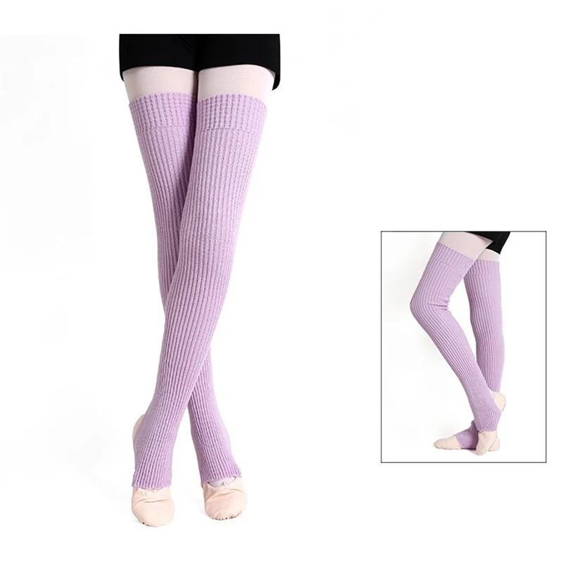 75cm Many Colors Long Stirrup Teenager Girls Adult Women Warm-up Yoga Ballet Dance Wear Leg Warmers