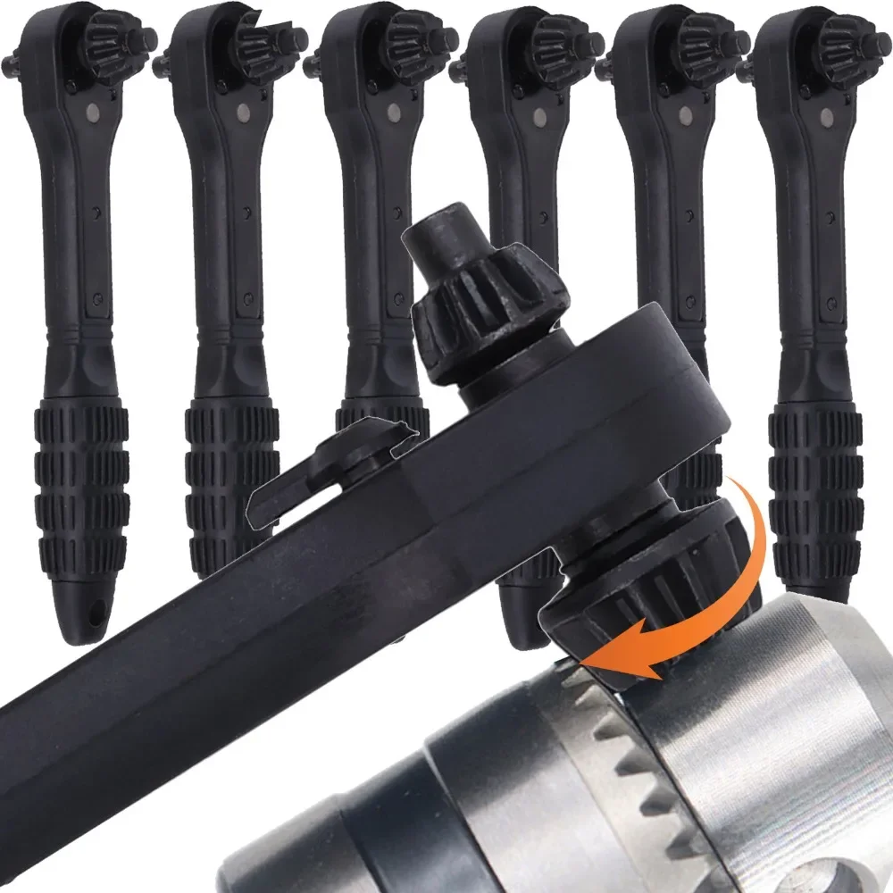 

2 in 1 Drill Spanner Black Special Electric Ratchet Wrench Quick Disassembly Installation Handgun Spanners Household Handle Tool