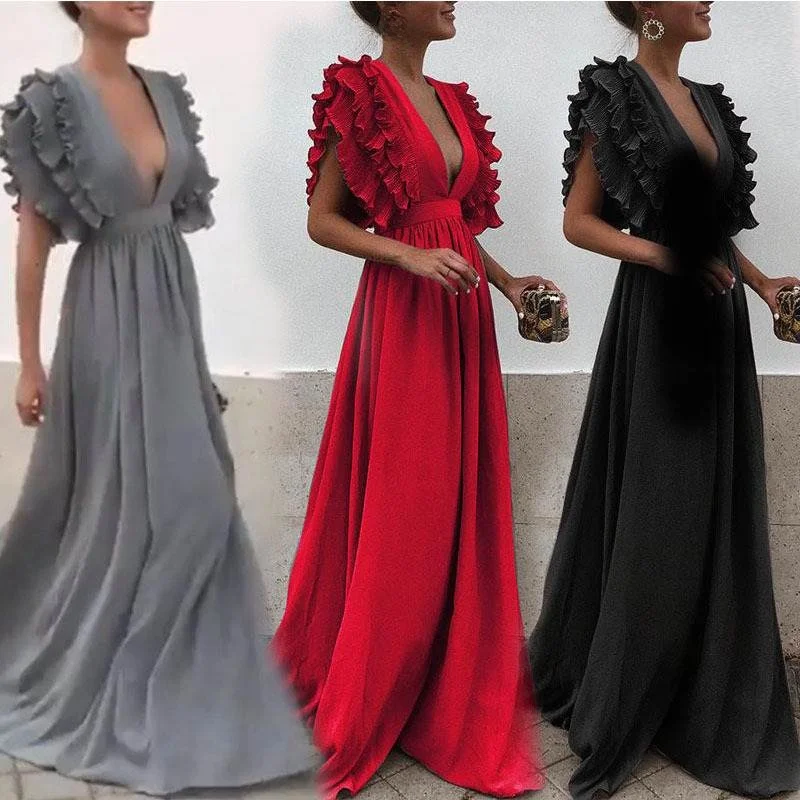 ثوب Low-N Dr مع Earlet Lace Sves للرقص مقاس كبير تنورة طويلة للسهرة ملابس نسائية Ele Wedding Dr