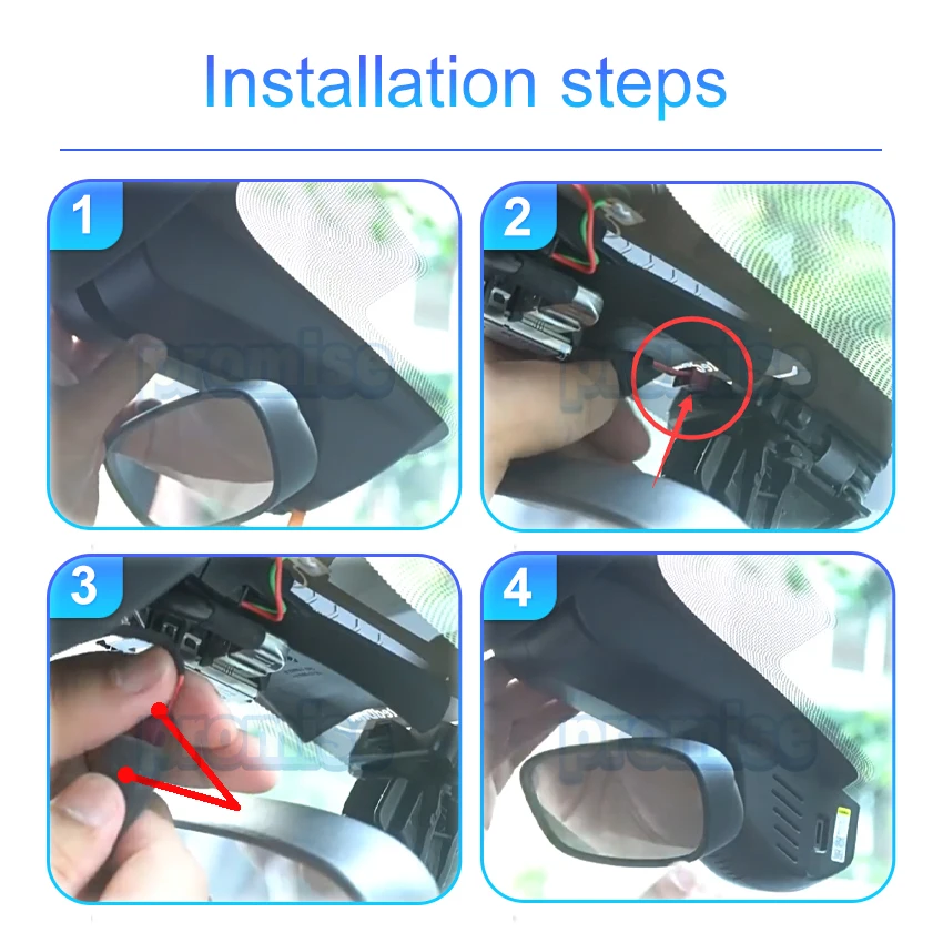 4K 2160P 설치가 쉬운 자동차 비디오 레코더 대시 캠 카메라 BMW x1 f48 f20 f25 f10 f34 f07 f80 f82 x5 f11 f32 f33 f36 X2 F43