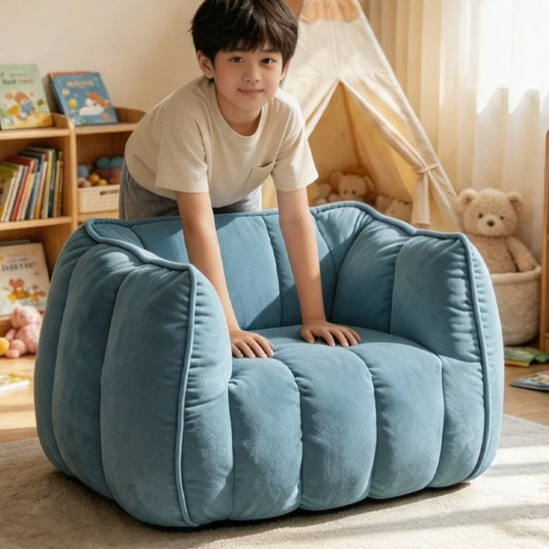 Modern Children Sofas Pumpkin Living Room Sofas Lazy Relaxing Individual Couch Luxury Aesthetic Reading Corner Puff Couches