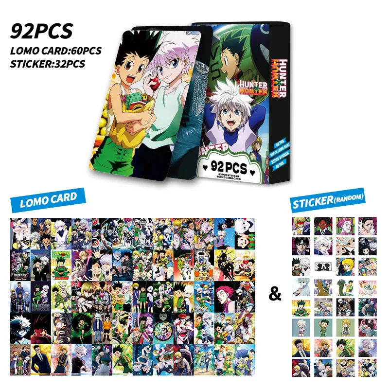 NEW 92 PCS Anime Hunter x Hunter Lomo Card Double-sided Hd Color