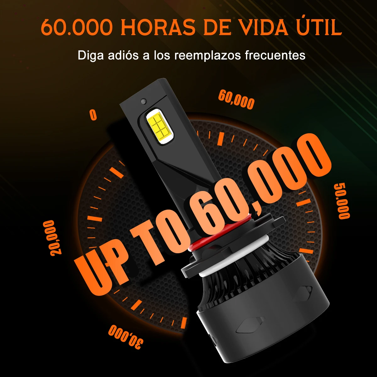 12V Mini Lâmpadas de farol LED 3000K 6000K EMC Anti Interferência Design compacto Fit H4 H13 9004 9007 880 881 H27 5202