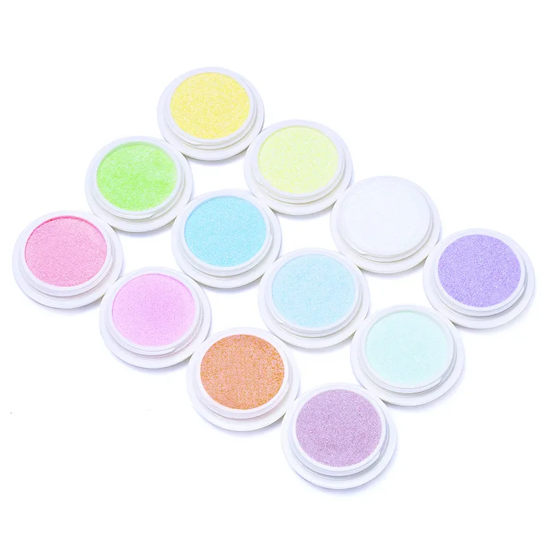 

1pcs 12 Colors Glitters For Nails Art Pink/Orange Dipping Powder Glitter Tips Manicure Decoration UV Gel Dust Glitters Acylic#FA