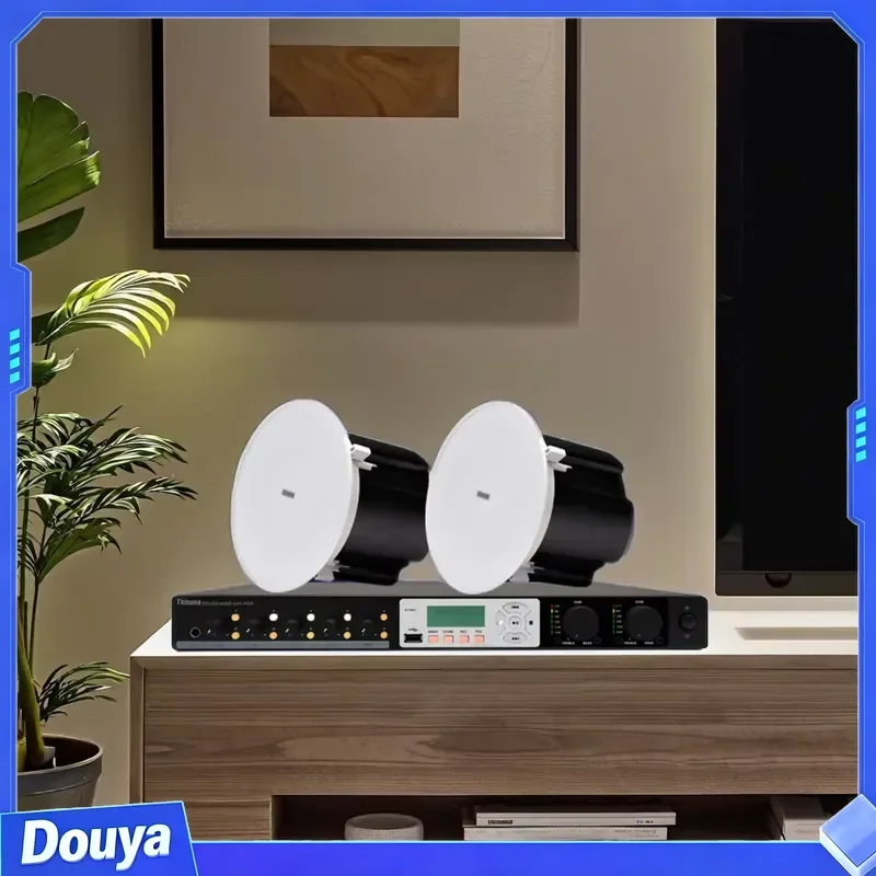 DEKEN DTA-2150 WIFI Pro Audio System HiFi Stereo Class D Power Mixer Amplifier Multi-room 2x150W WiFi Amplifier for