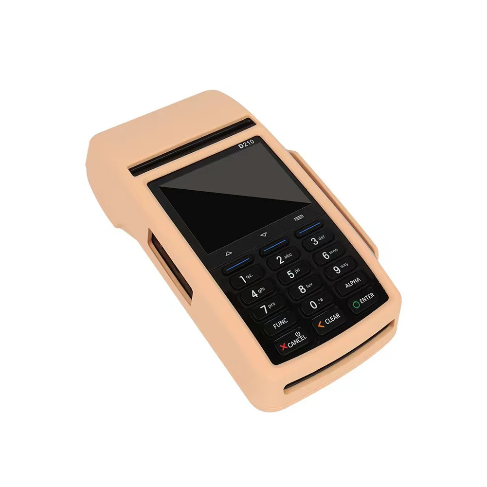 Voor Pax D210 Beschermhoes Alles-In-Één Handheld Smart Pos Terminal Printerl Kaartlezer Zachte Siliconen Anti-Val Case