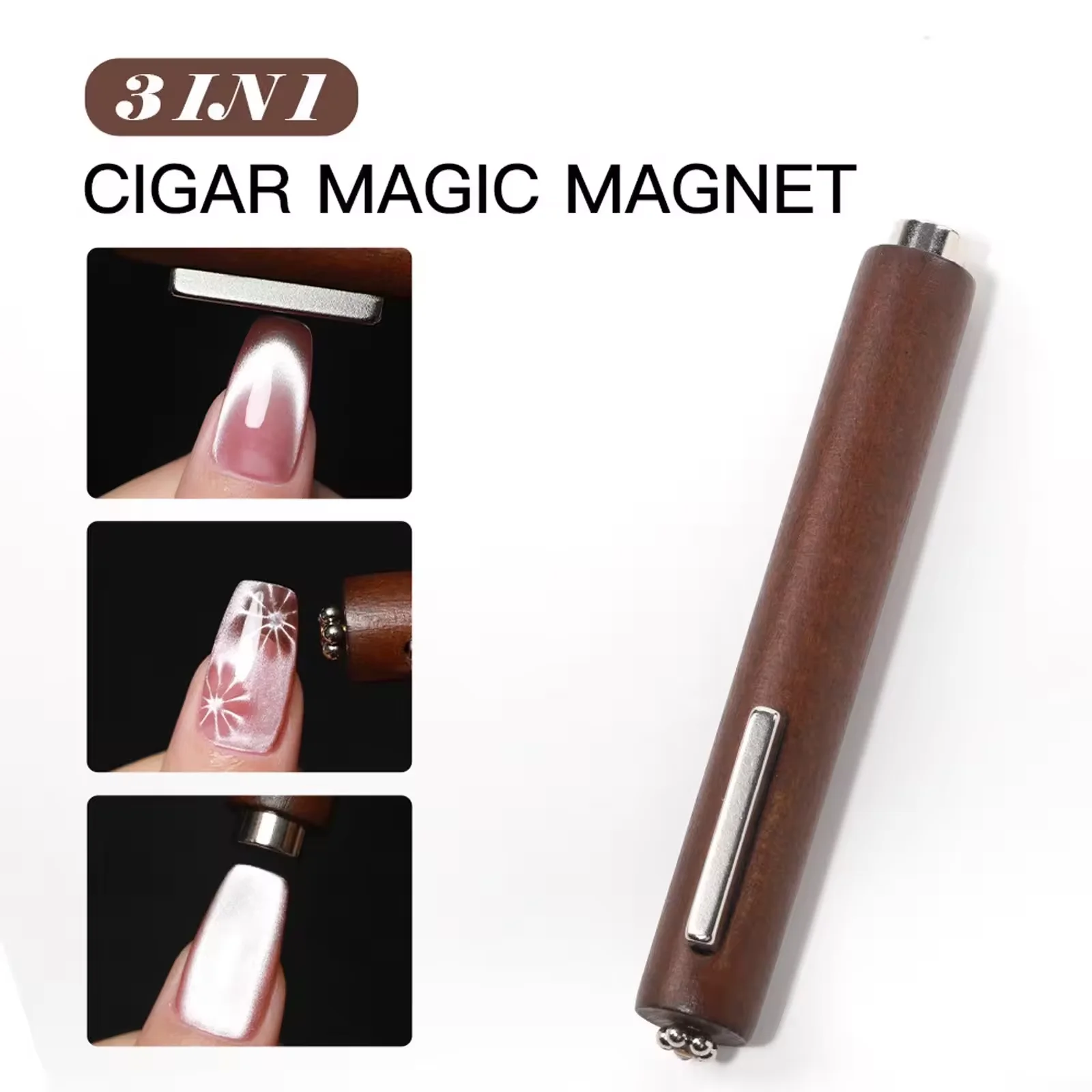 3 In 1 Multifunctional Strong Cat Eye Magnet UV/LED Gel Nail Magnetic Stick for Nail Art Design Manicure Special Tools image 7