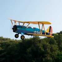 MinimumRC PT-17 Stearman Micro Scale 360mm Wingspan KT Foam RC Airplane Biplane KIT wtih Motor Aircraft Glider Toy for Beginner