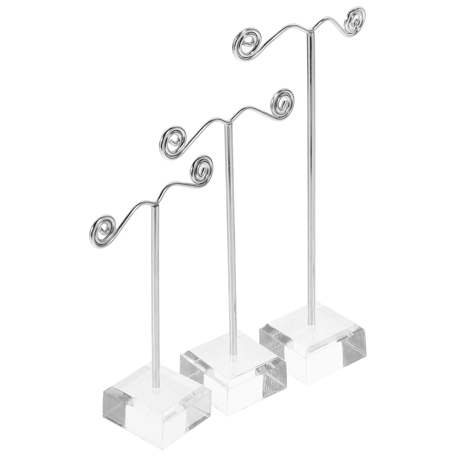 1Set Earrings Display Stand Stable Heavy-Duty Acrylic Earring Storage Rack for Bedroom Jewelry Shop Countertop Display Holder