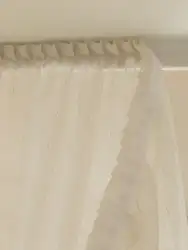 Japanese linen style screen  bedroom living room window screen curtain hook and loop fastener