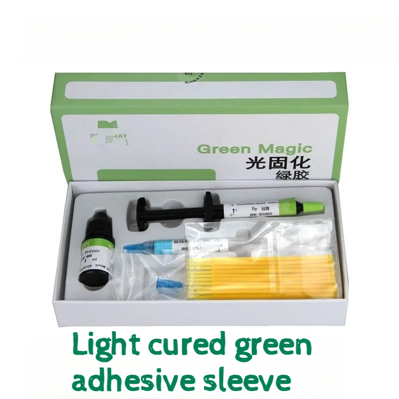 Dental Enamel Adhesive Resin Orthodontic Bracket  Laboratory Consumables Adhesive Blue/Green Adhesive Self Curing Dentist Clinic