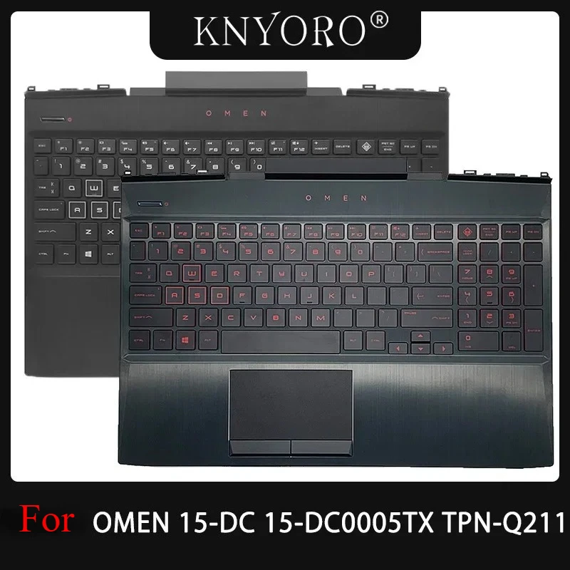 Original Keyboard For Omen 15-DC 15-dc1055TX TPN-Q211 Laptop Palmrest Top Case Backlit Gamer Keyboard L30195-001 L30194-001