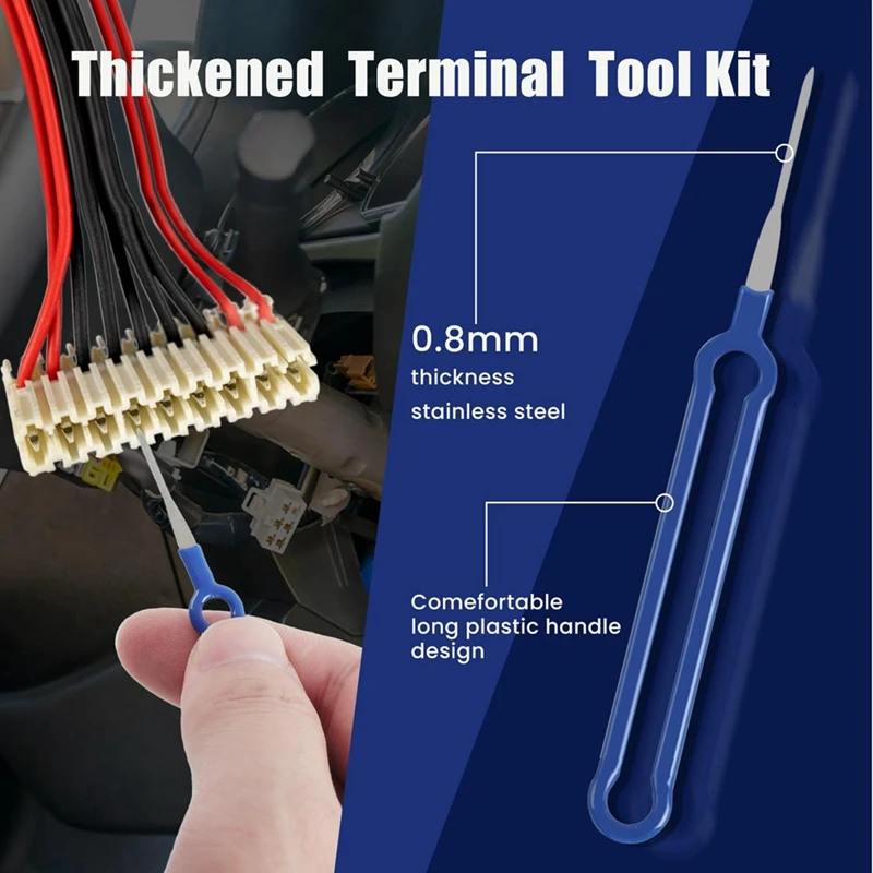 39Pcs Terminal Removal Tool Kit - Pin Extractor Tool Terminal Ejector Set For Cars And Most Connector Terminals