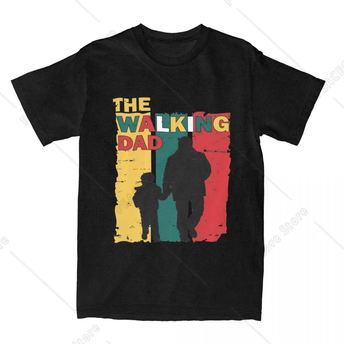 

Oversized T Shirt The Walking Dad Cotton T-Shirts Grand Dad Novelty Tee Shirt For Men Summer Y2k Pattern Short Sleeve Clothes