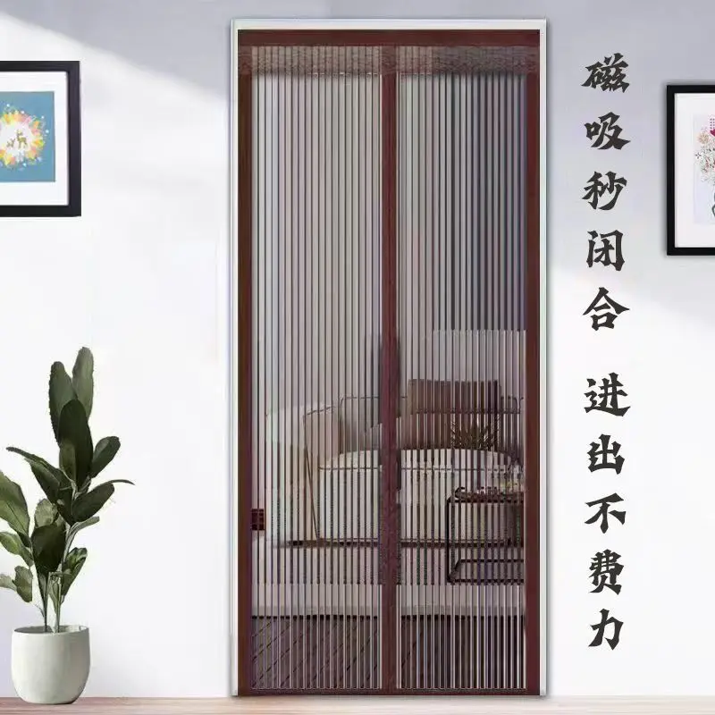 Mosquito-proof door curtain, partition curtain, Velcro magnetic screen door screen window, summer home bedroom magnetic strip se