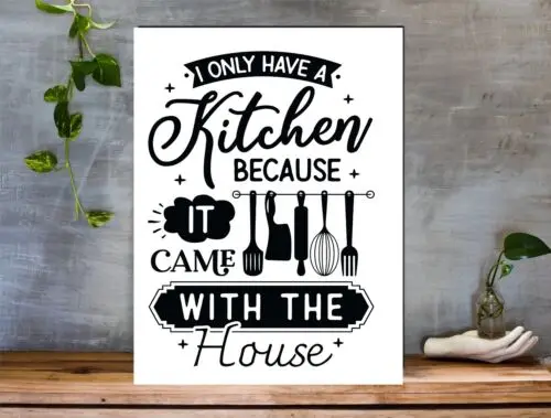 Metal Funny Kitchen Sign 