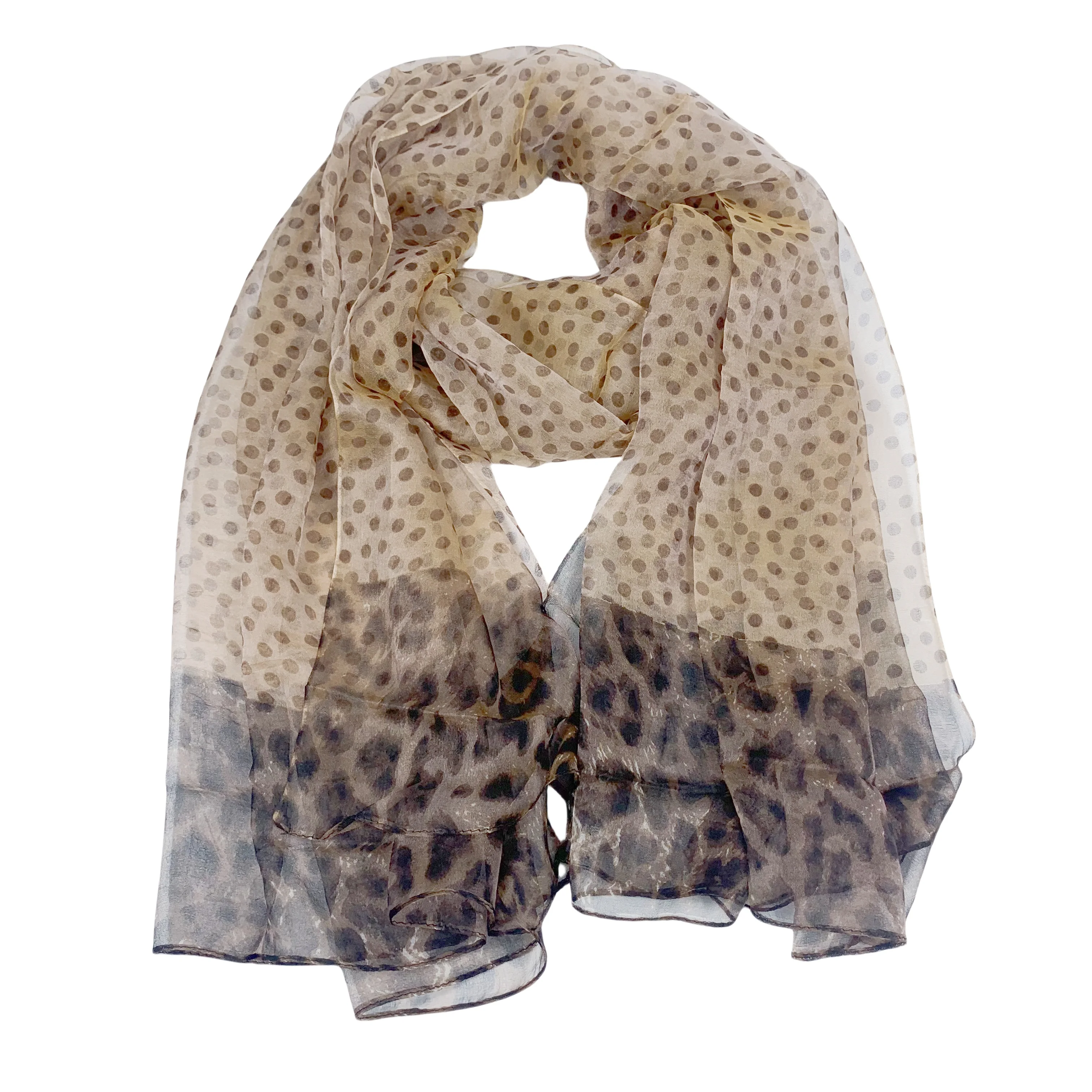 100% pure silk scarf silk scarves brand new fashion scarves 105Cm*180Cm Neckerchief hijabs dot and leopard print
