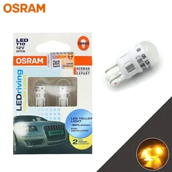 OSRAM LEDriving Standard LED T10 WY5W Yellow Amber 12V 1W Car LED Turn Signal Light Interior Side Marker Lamps Original 2880YE