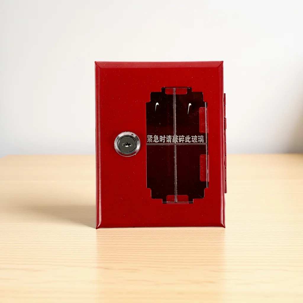 مقاومة للحريق مفتاح قفل معدني صندوق قفل الباب في حالات الطوارئ للمنزل مكتب الحائط مفتاح تخزين صندوق الأمان مفاتيح حامل #1