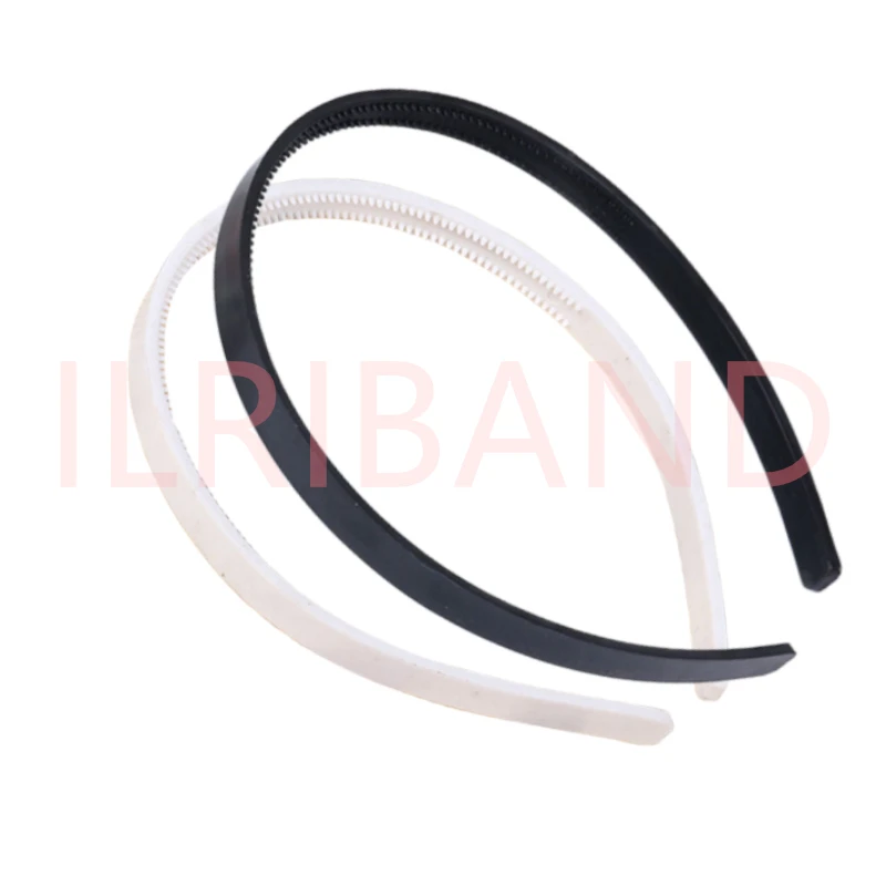 5 teile/los 8mm/10mm breite weiße schwarze Zähne Haar bänder Mädchen Kunststoff Stirnbänder Dame Schmuck Ergebnisse DIY Werkzeuge Haarschmuck – Detail 11