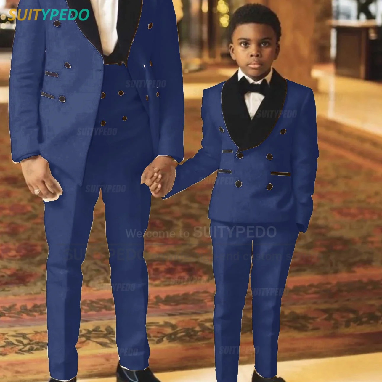 Formal Boys Suit For Wedding Children White Party Jacquard Blazers Vest Pants Outfit Kid Costume Gentlemen Teenager Prom Tuxedos