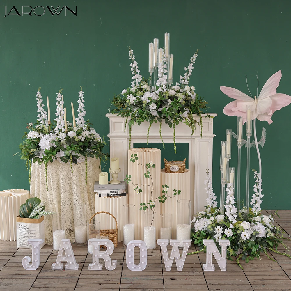 

Luxury Greenery Style Artificial Flower Arrangement for Party Event Backdrop Decoration Customized Main Table Decors