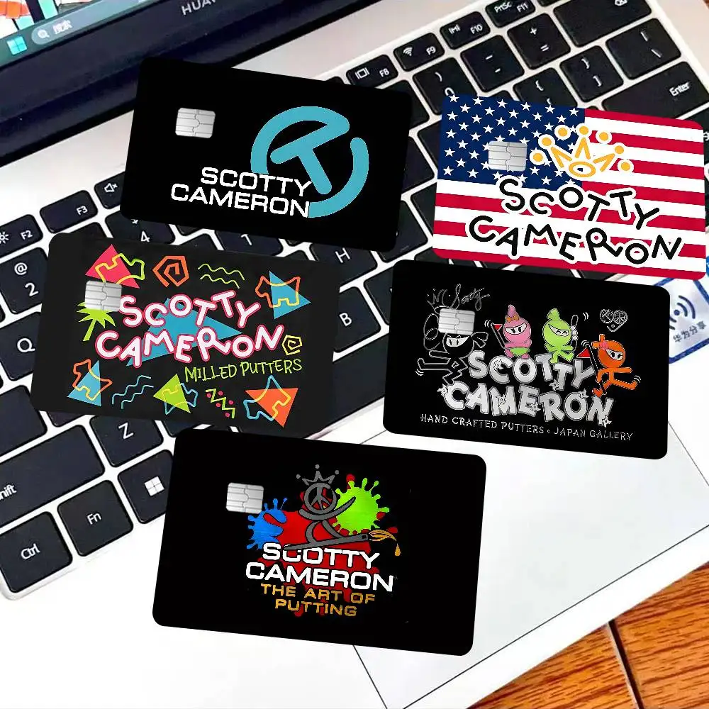 Golf S-ScoTTY C-CameRONS Anime Credit Card Skin Stickers for VISA Bank Card Transportation Card Waterproof Sticker Anti-scratch