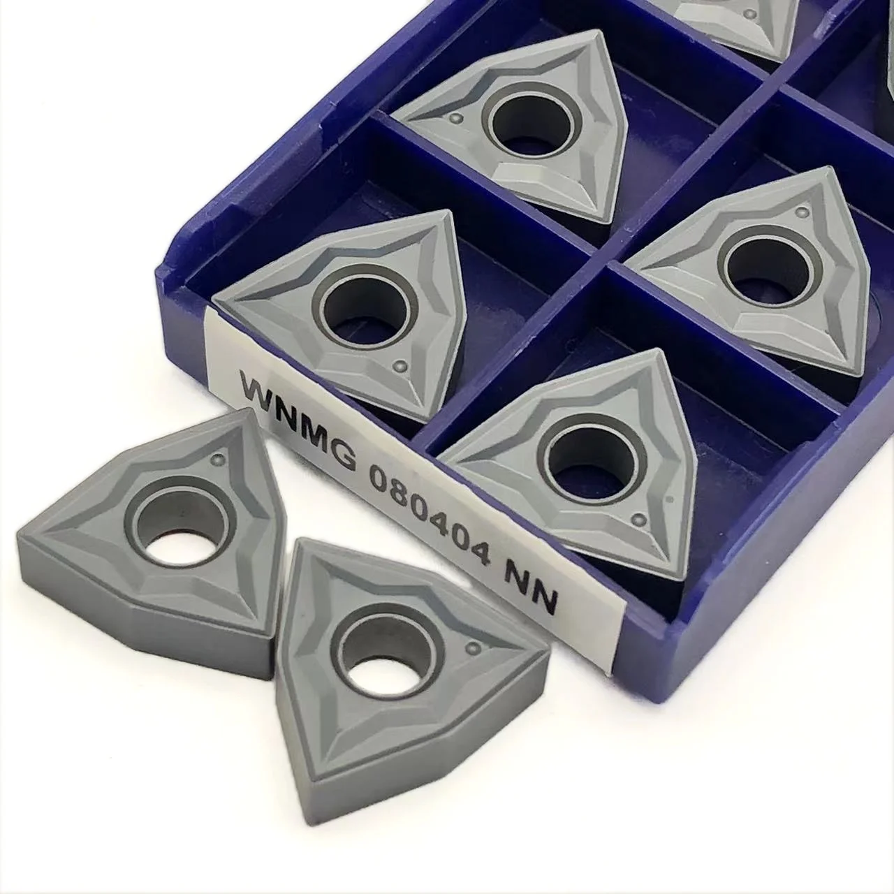 Máquina de corte CNC Torno Carbide Blade, WNMG 080404 NN LT10-PVD, WNMG 080408 NN LT10-PVD, WNMG080404, 10 pcs